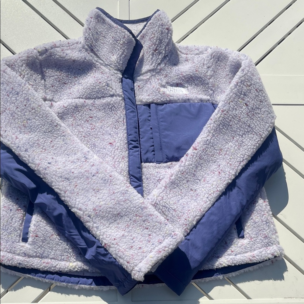 North Face Cozy Fleece Jacket - Lavender and Purple